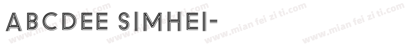 ABCDEE Simhei字体转换